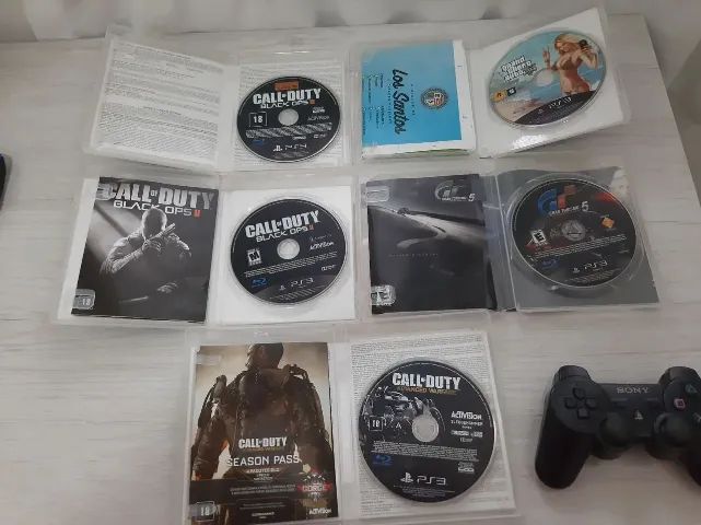 PS3 Slim C/ Jogos - Foto 2