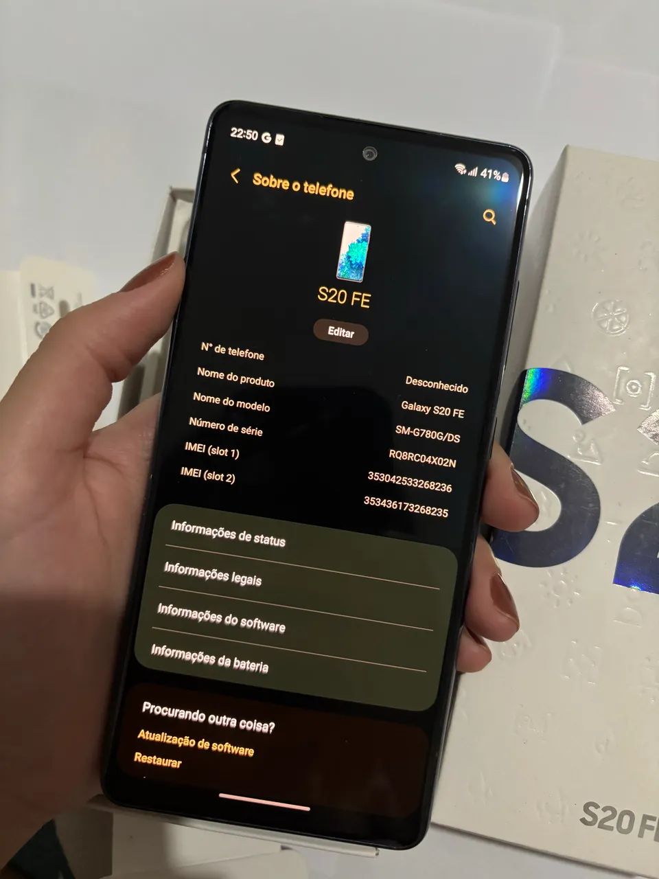SAMSUNG S20 FE SNAPDRAGON 128GB  - Foto 2