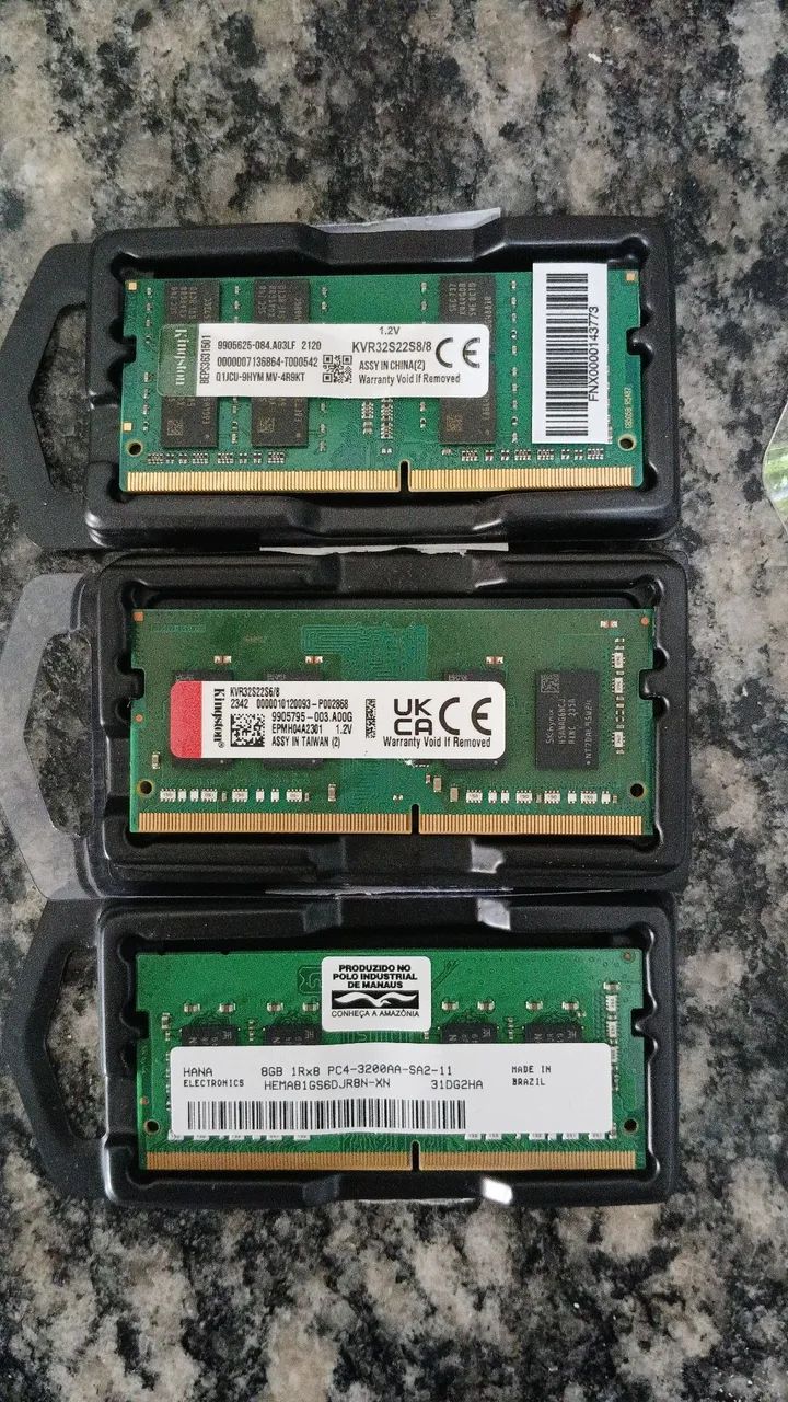 DDR4 8GB 4個セット DDR4 8gb (variadas) - Memória RAM - Jangurussu, Fortaleza