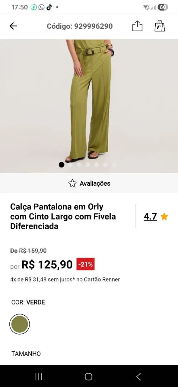 Calça Pantalona Renner - Foto 3