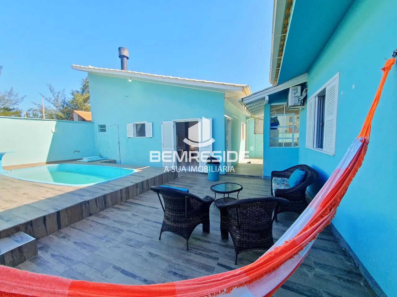Casa três quartos e com piscina em balneário Dunas do Sul - Foto 4