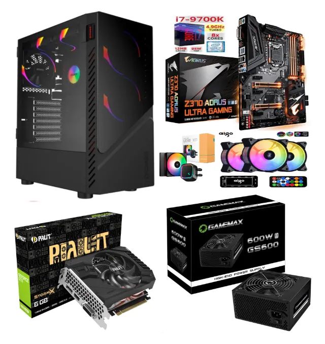 Cpu Gamer i7 9700K 16Gb de Ram Ddr4 + Gtx 1660 Super 06Gb Gddr6 na