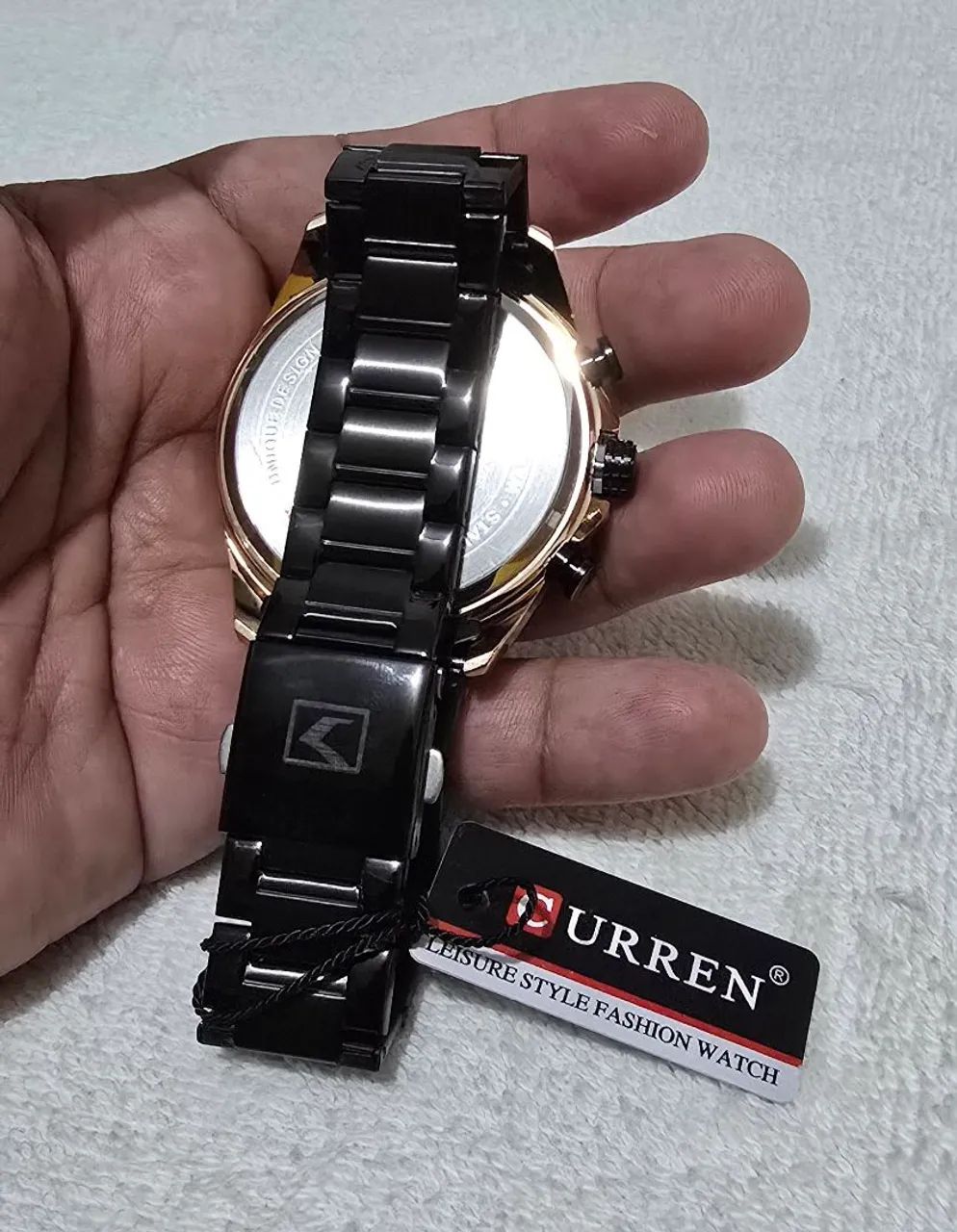 Relógio da Curren cronógrafo em aço original  - Foto 2