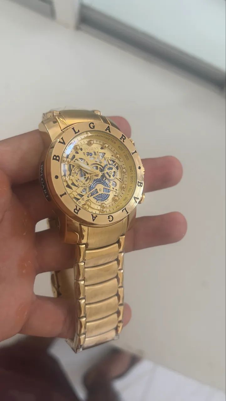 Régio Bvlgari Skeleton dourado  - Foto 2