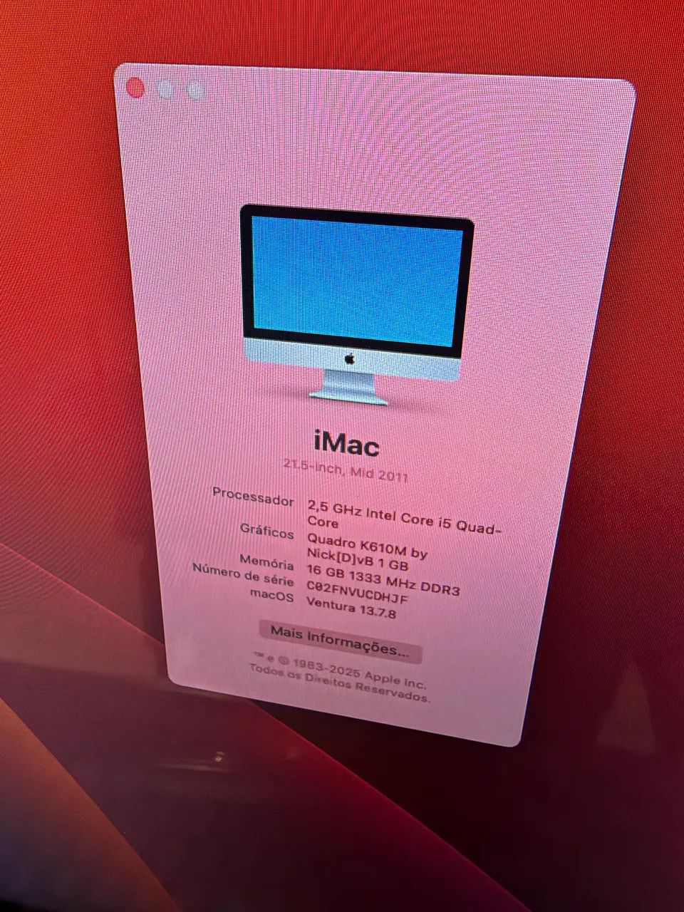 iMac 21,5 i5 16gb SSD - Lindo - Foto 3