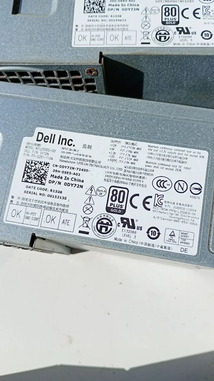 Lote de fontes originais, Dell, HP e Lenovo - Foto 3