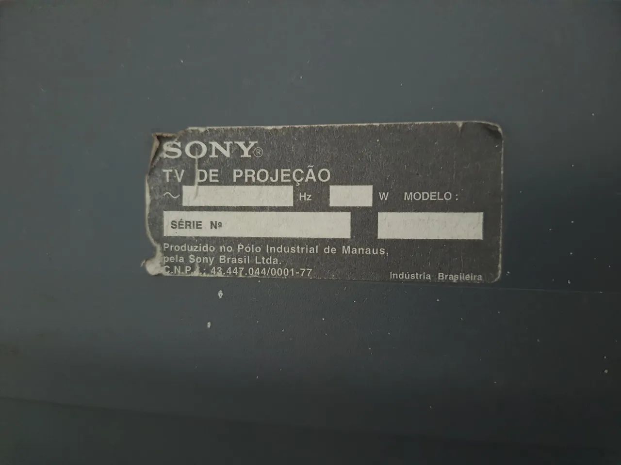 TV DE PROJEÇÃO DE 43 POLEGADAS (FUNCIONANDO PARCIALMENTE) - Foto 5