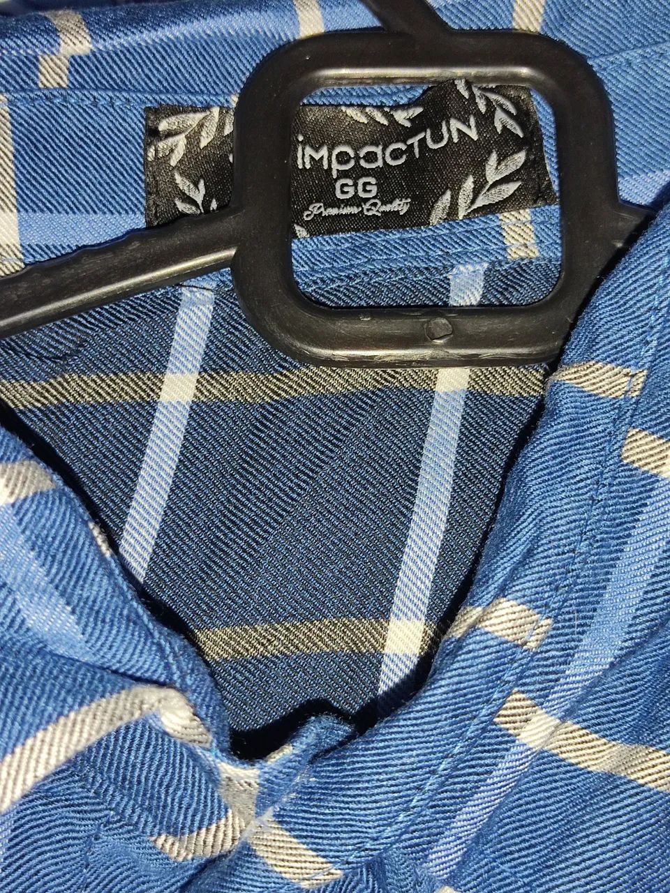 camisa xadrez de manga longa gg - Foto 3