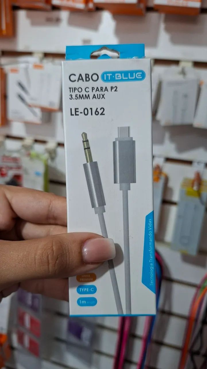 Cabo TIPO-C para P2 (aux) 3.5mm 