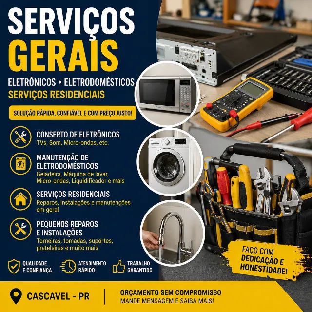 SERVIÇOS GERAIS EM CASCAVEL - PR 
