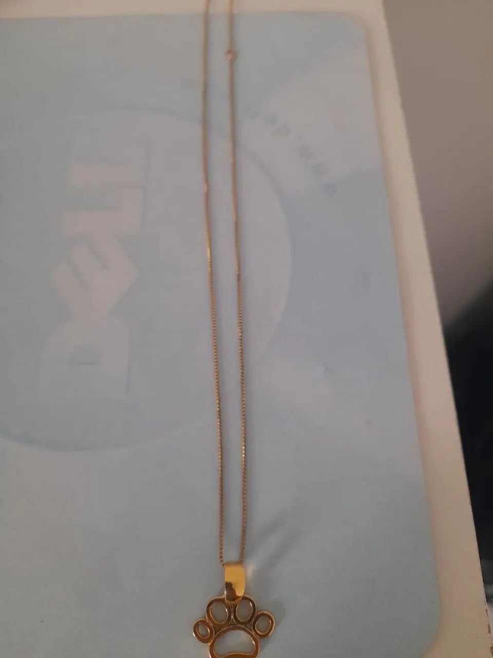 Corrente Banhada Ouro 18k Com Pingente De Patinha - Foto 3