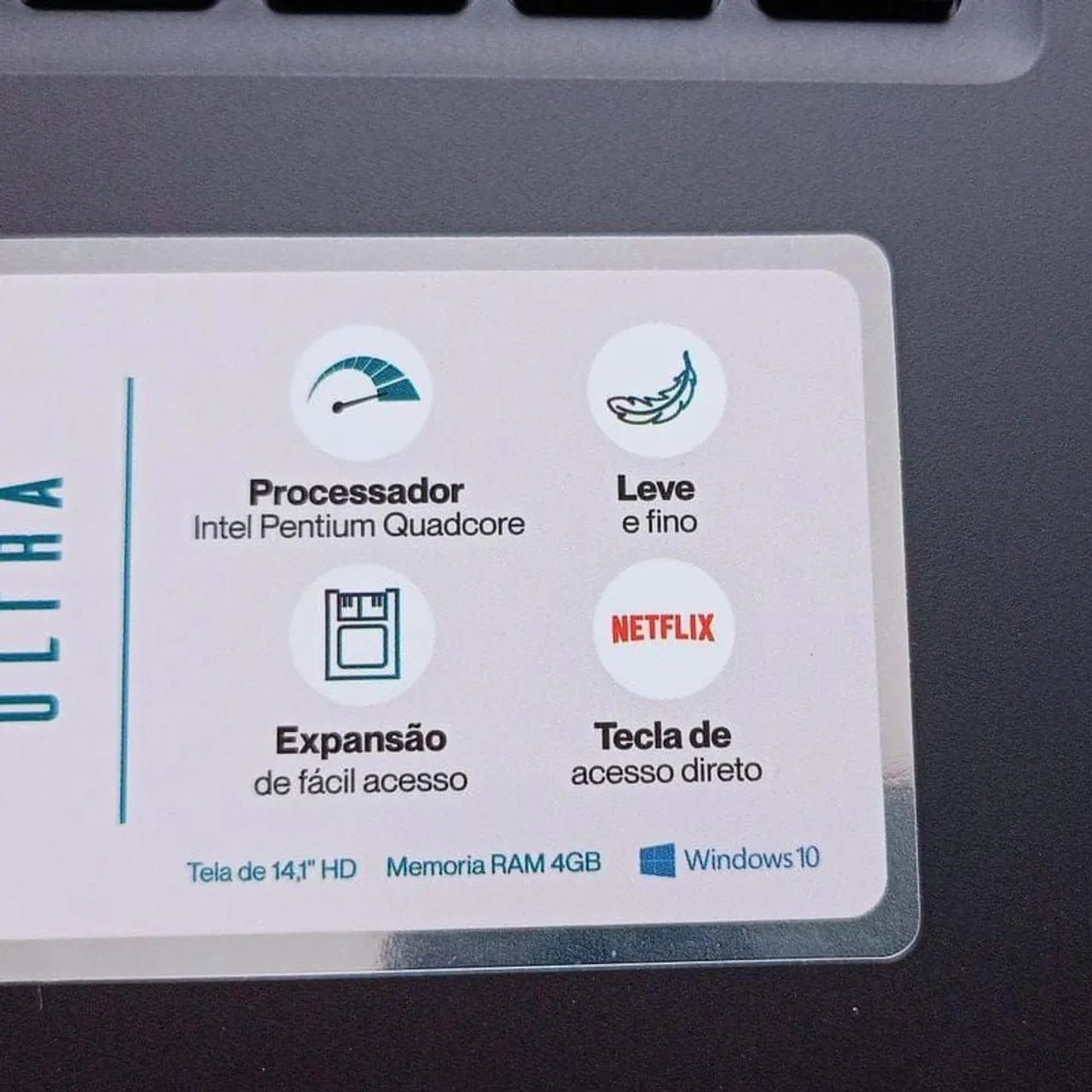 Notebook Ultra Intel quad core *sem detalhes* com SSD - Foto 3