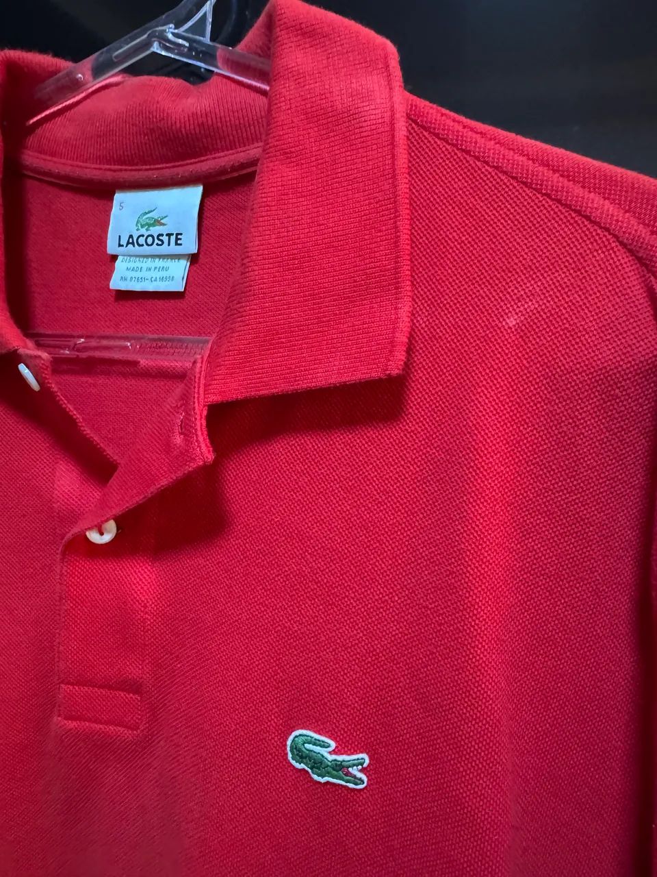 Camisa Lacoste Vermelha
