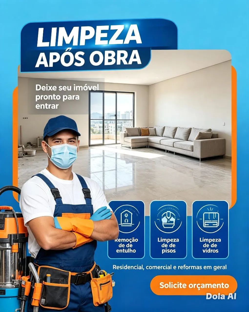 Fazemos limpeza após obra 