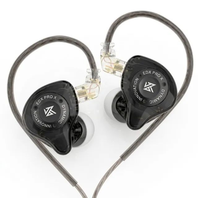 Fone KZ EDX PRO X Com microfone - Preto - Original e Lacrado