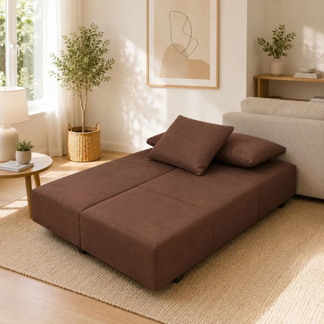 SOFÁ cama com ALMOFADAS, novo! Preço IMPERDÍVEL! - Foto 2