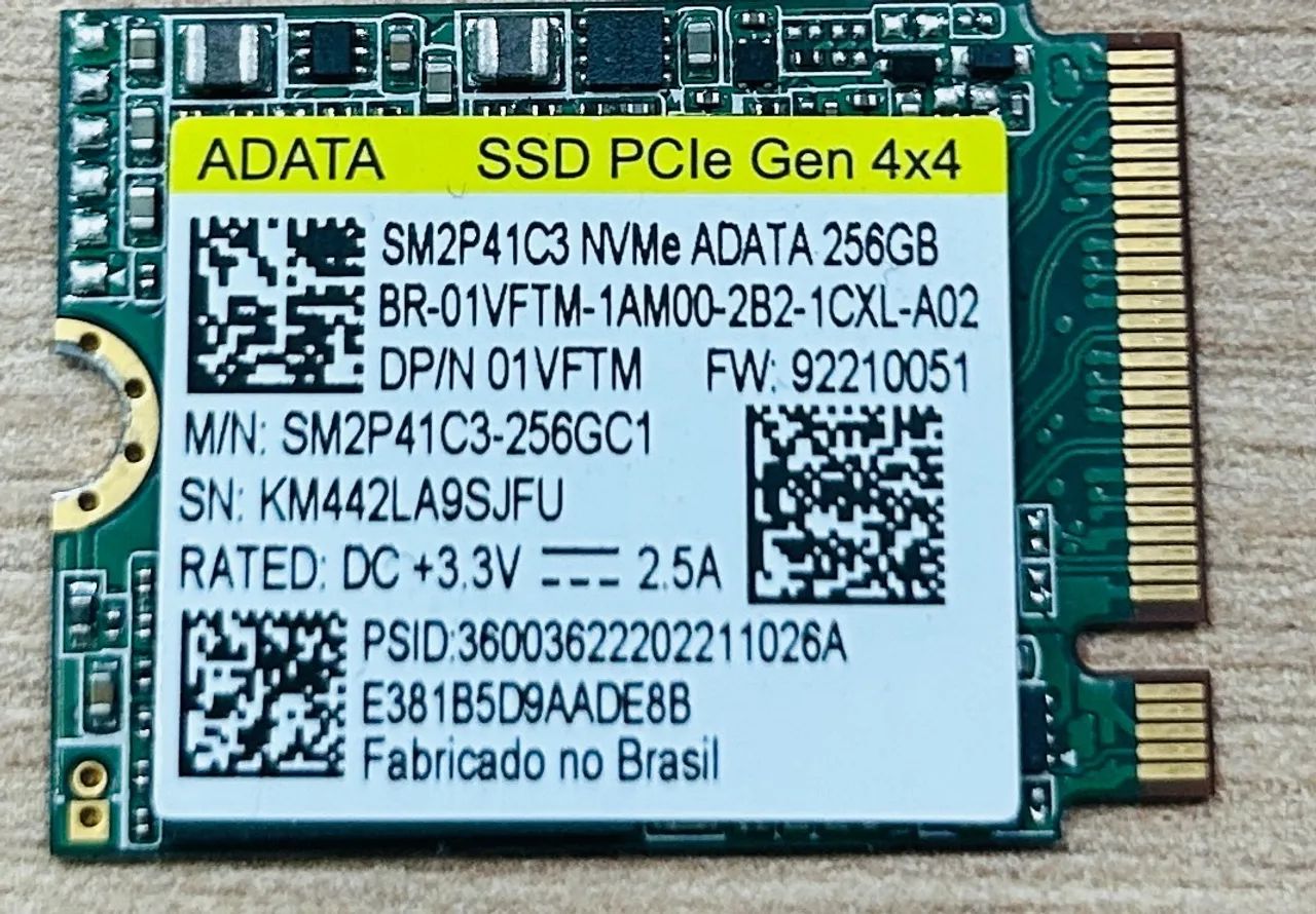 SSD Adata Nvme M.2 256GB