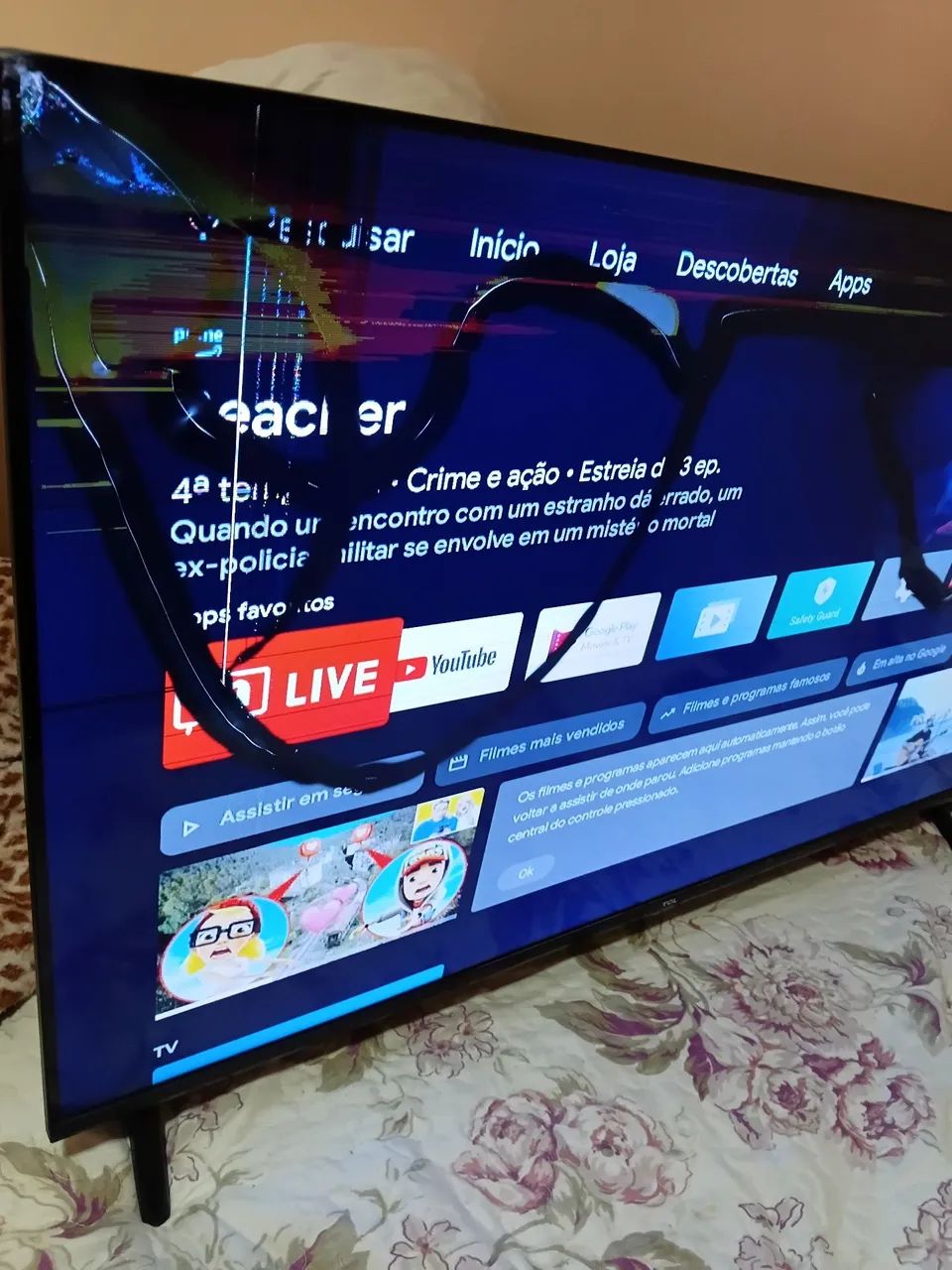 Tv tcl 40 polegadas com defeito  - Foto 3