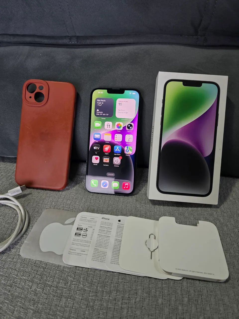 Iphone 14 PLUS de 128gb completo todo original 85%bateria