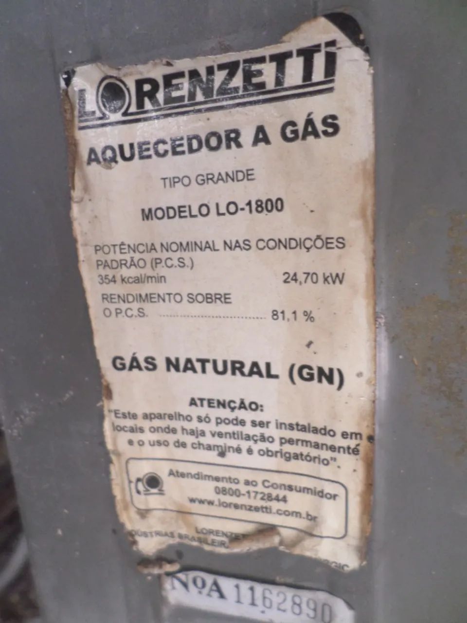 Aquecedor a Gás Lorenzetti - Foto 3
