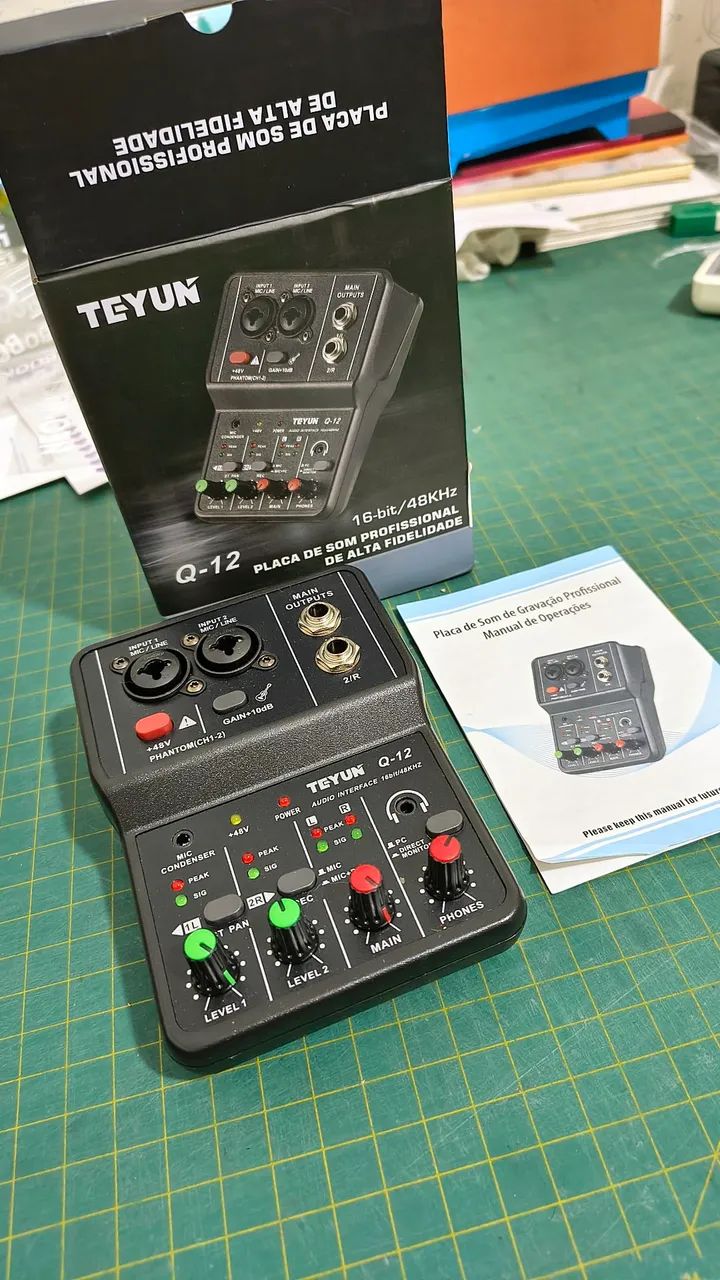 Placa de som de gravação TEYUN Q-12