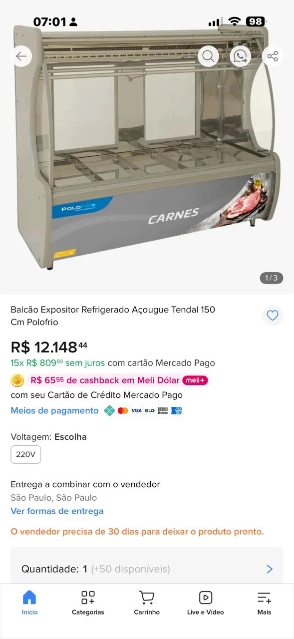 Balcão refrigerado açougue  - Foto 3