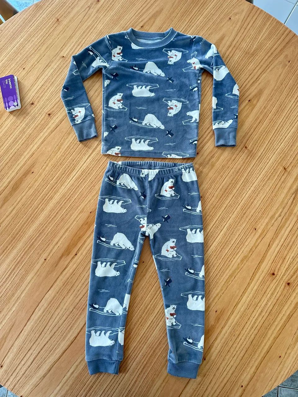 Pijama Carters de Plush 12-18M - Foto 2