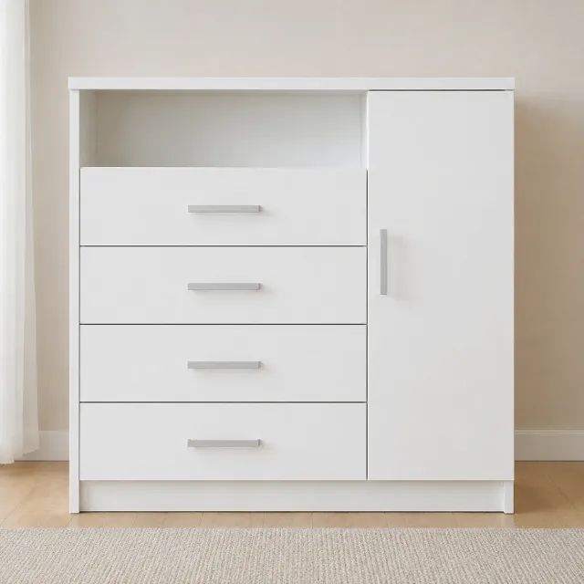 Cômoda com Sapateira Branca 4 gavetas 93cm Nova apronta entrega Entrega montada Floripa