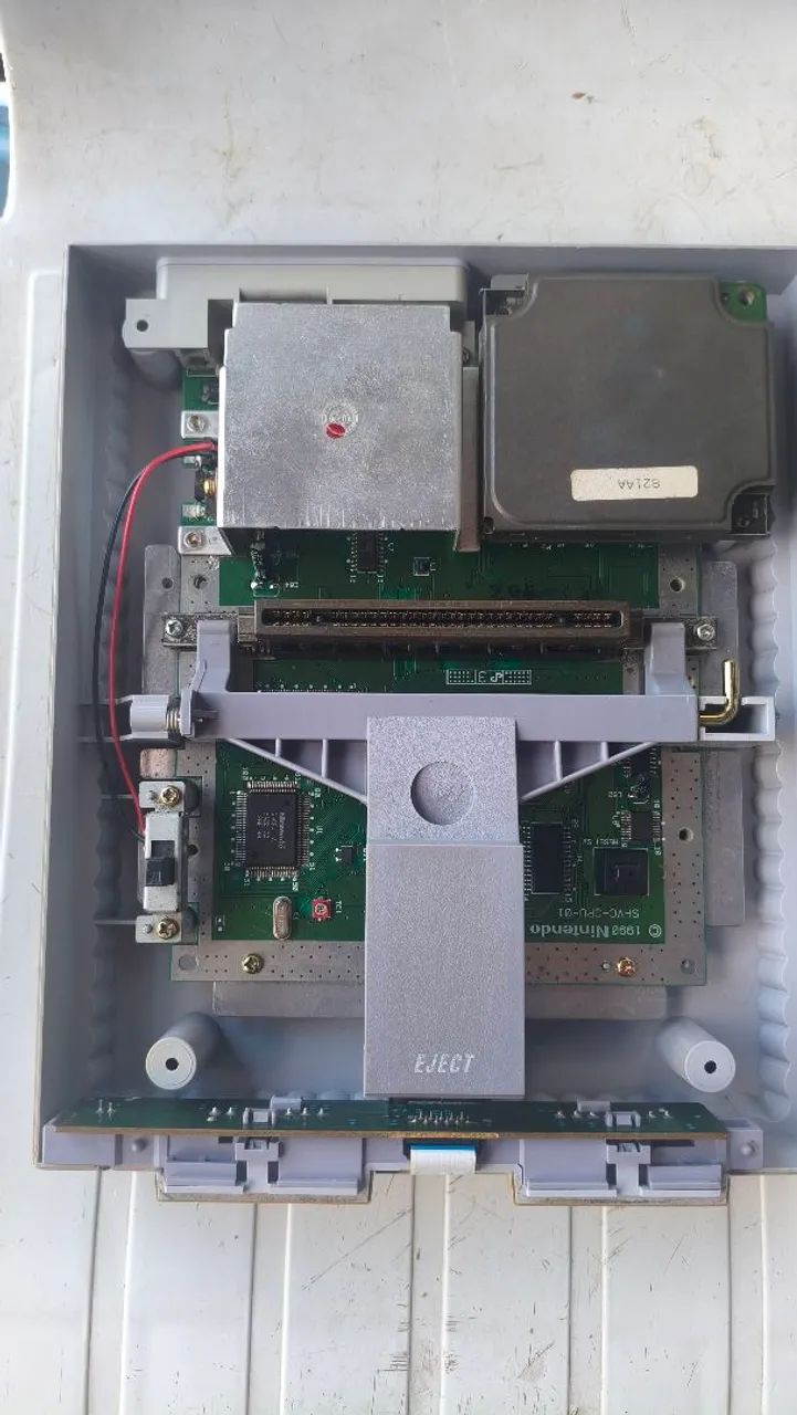 Super Nintendo FAT 001 com som offboard funcionando perfeitamente só o console 
