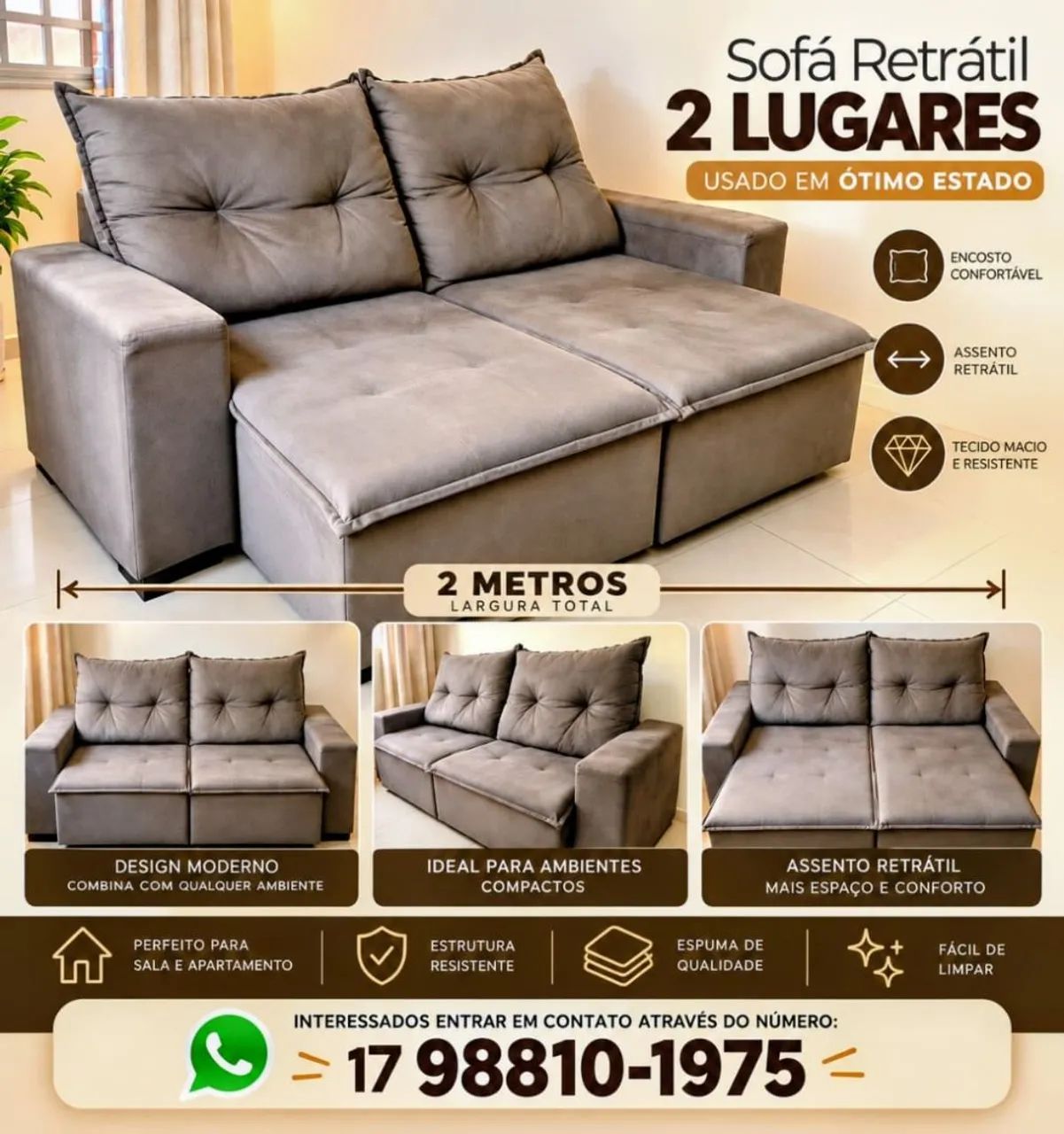SOFÁ RETRÁTIL 