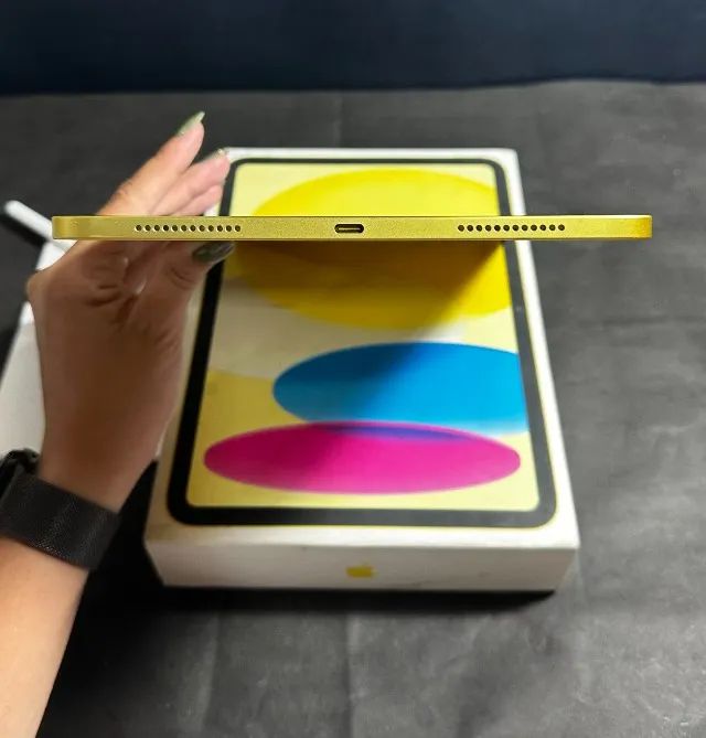 iPad 10ª Geração 64GB - Aceito Troca e Parcelo 18x - OLX Pay - Amarelo Seminovo  - Foto 3