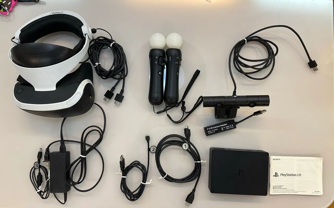 psvr(カメラ同伴) PlayStation VR (PSVR) V1 Completo + PS Camera + 2 PS Move +