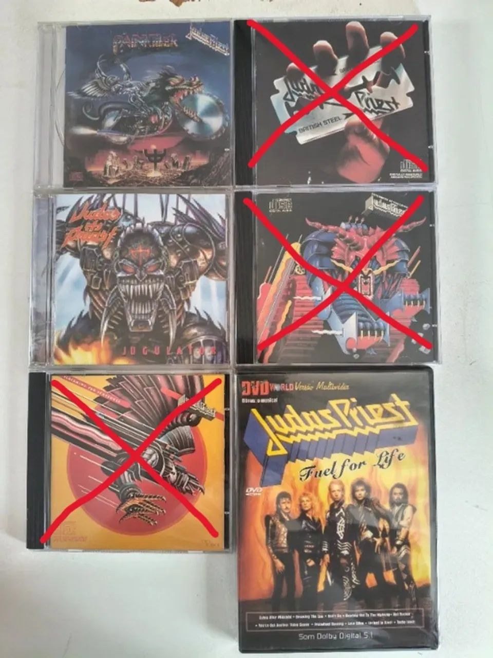 CDs e DVDs Judas Priest Painkiller e Jugulator