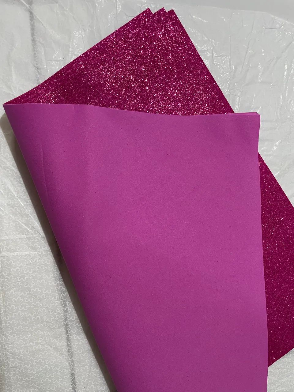 Folhas De Eva Com Glitter 40x48 - 4 Folhas - Foto 3