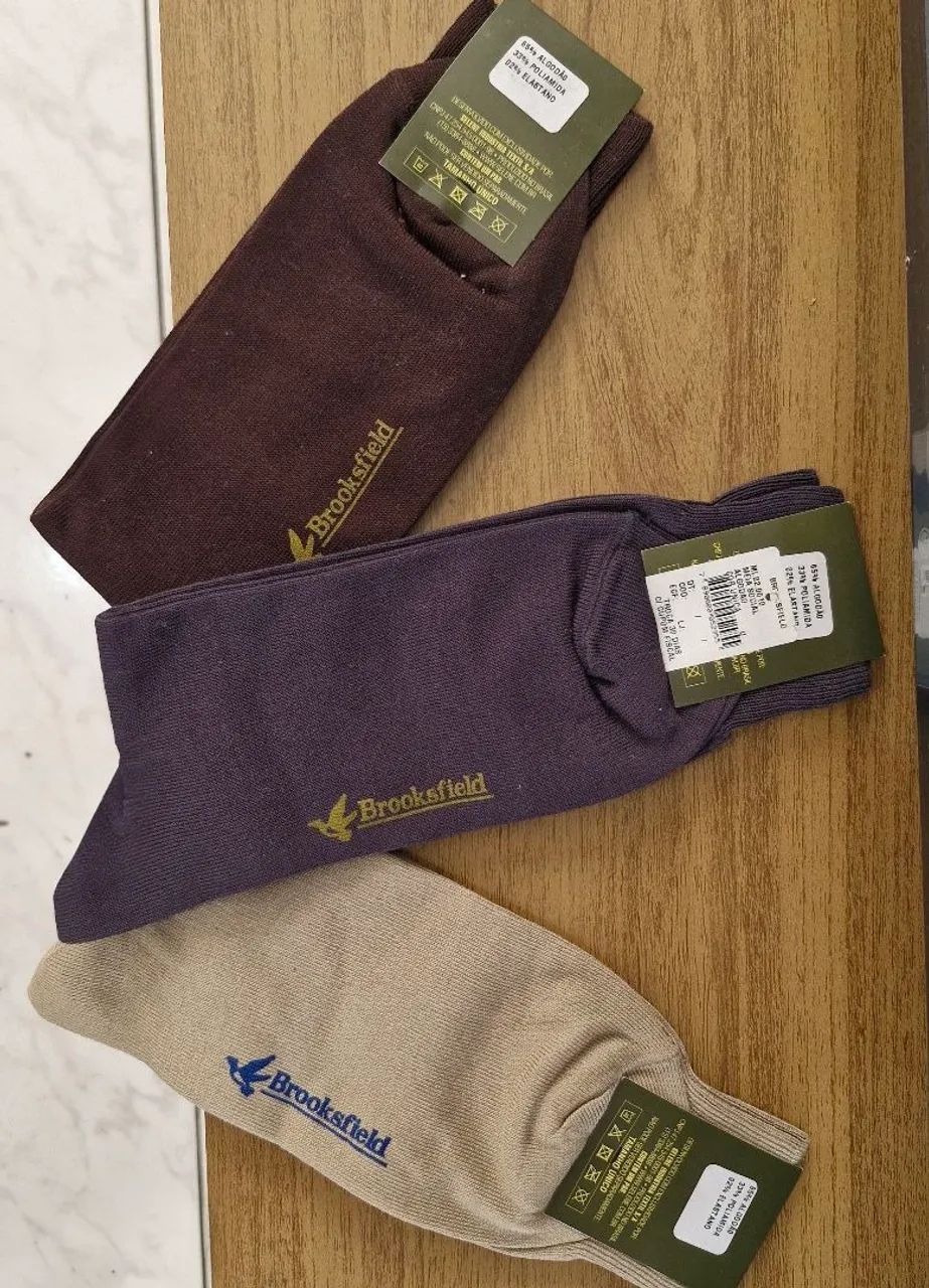 Meias sociais Brooksfield ,algodão, novas.