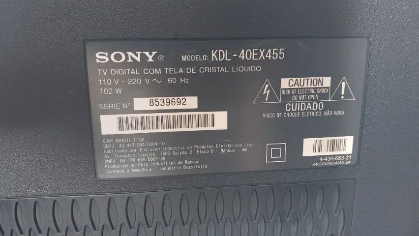 Tv Digital Sony KDL-40EX455 40 Polegadas - Foto 4