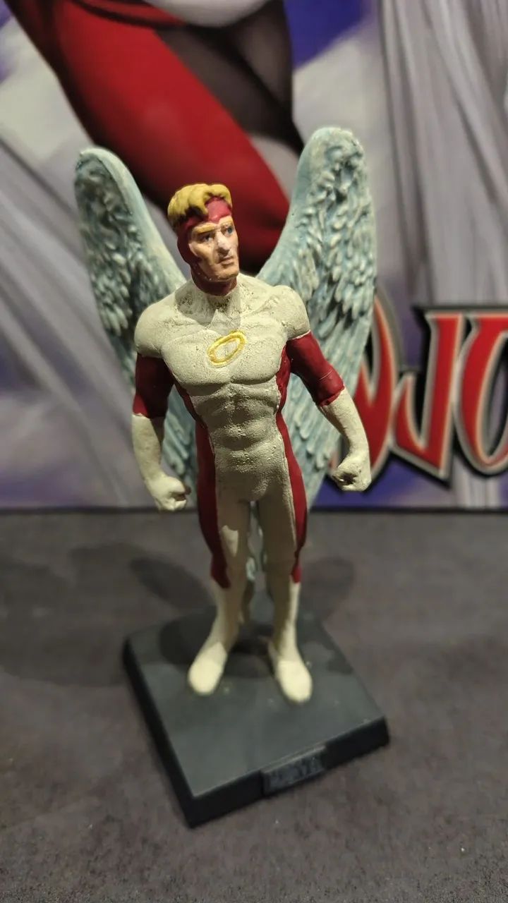 Miniatura Marvel Eaglemoss Anjo (Com Detalhes) + Fasc. 31 e Embalagem - Foto 3
