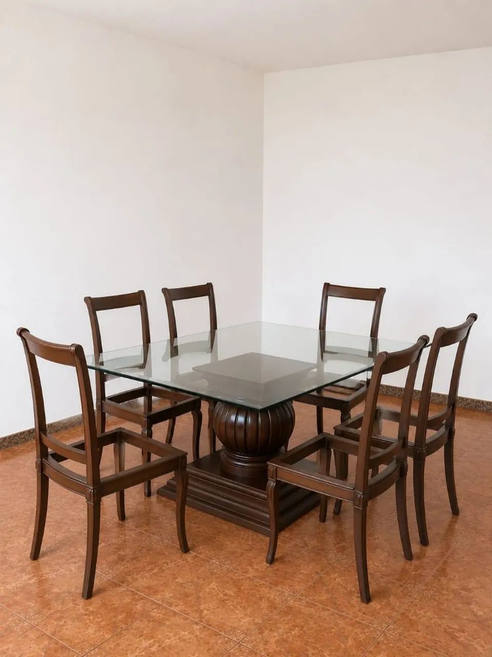 Mesa de Jantar Parma Móveis  6 cadeiras