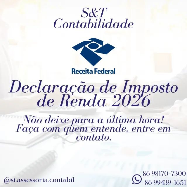Declaração do Imposto de renda 2026