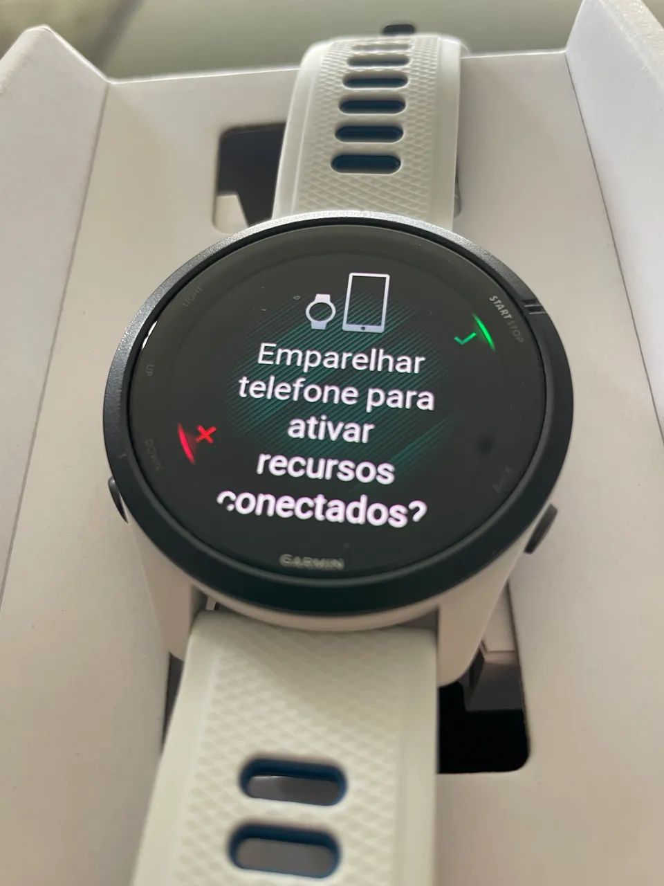 Relógio Garmin 265 amoled branco  - Foto 5