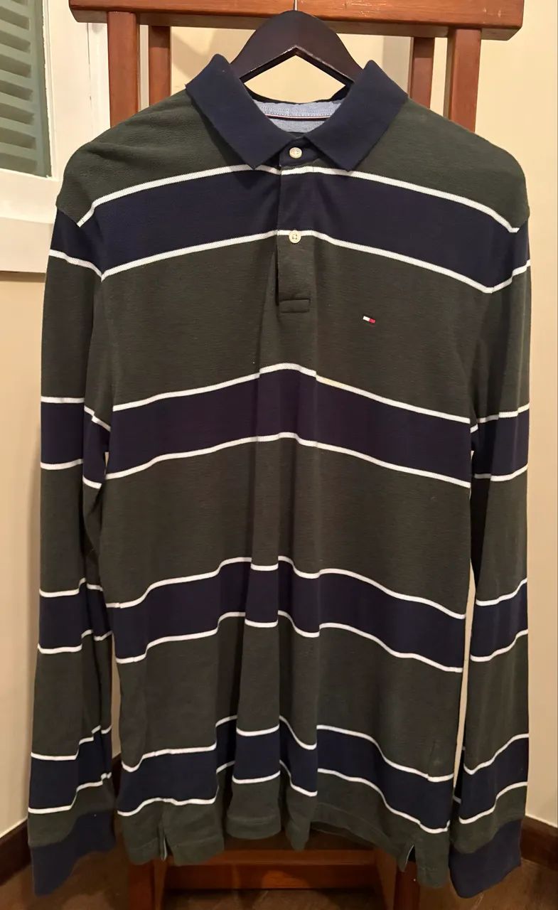 Camisa polo Tommy Hilfiger manda comprida