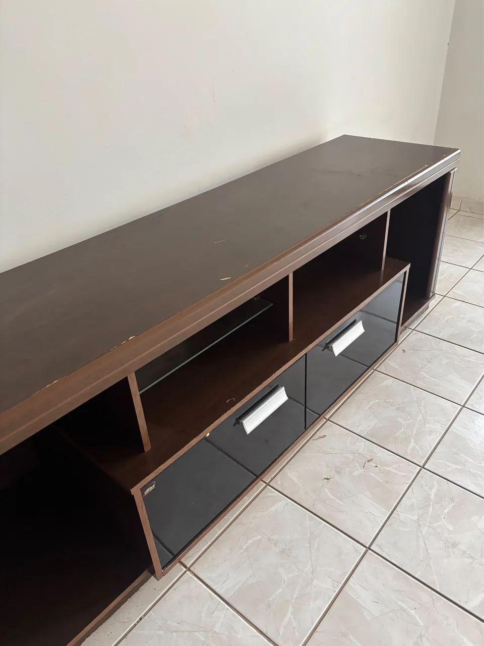 Rack para TV com 2 Gavetas e Nichos - Foto 5