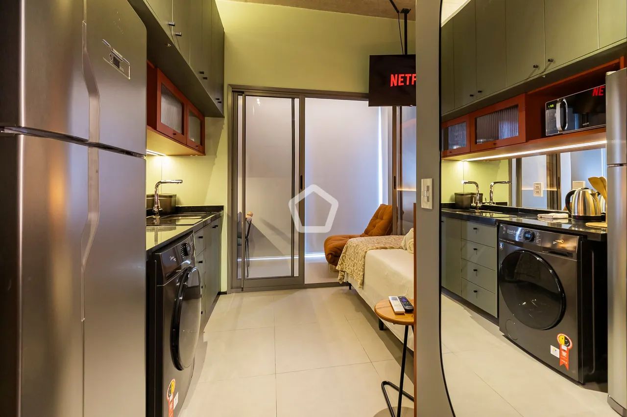 Apartamento charmoso em Avenida Bernardino de Campos - 24m², 1 quarto, 1 banheiro