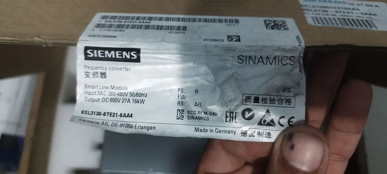 MÓDULO SIEMENS SINAMICS S120 SMART LINE MODULE - Foto 3