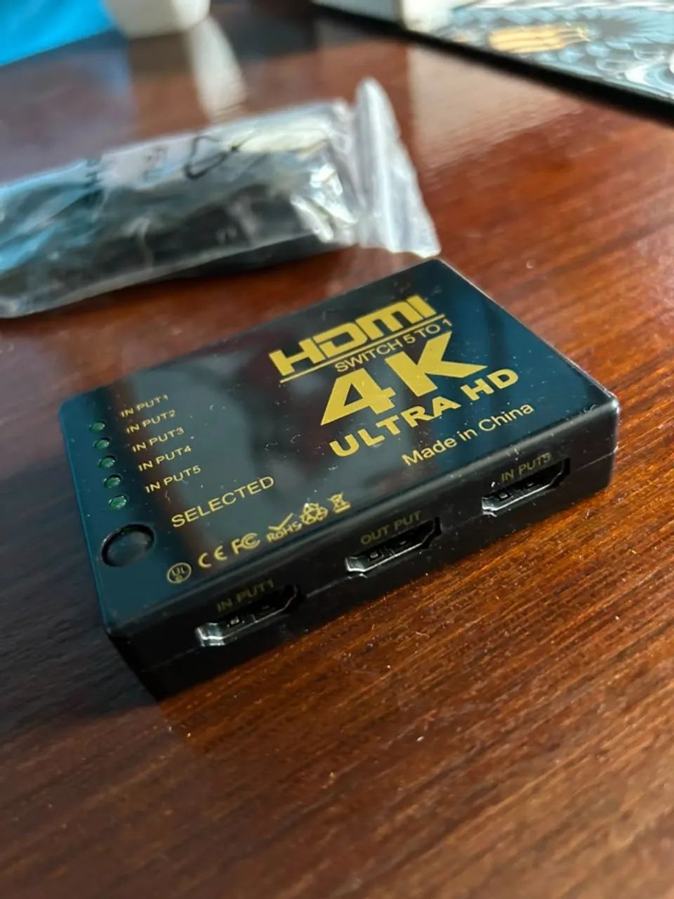 Switch Hdmi Adaptador Hub 3x1 Splitter 4k Com Controle - Foto 2