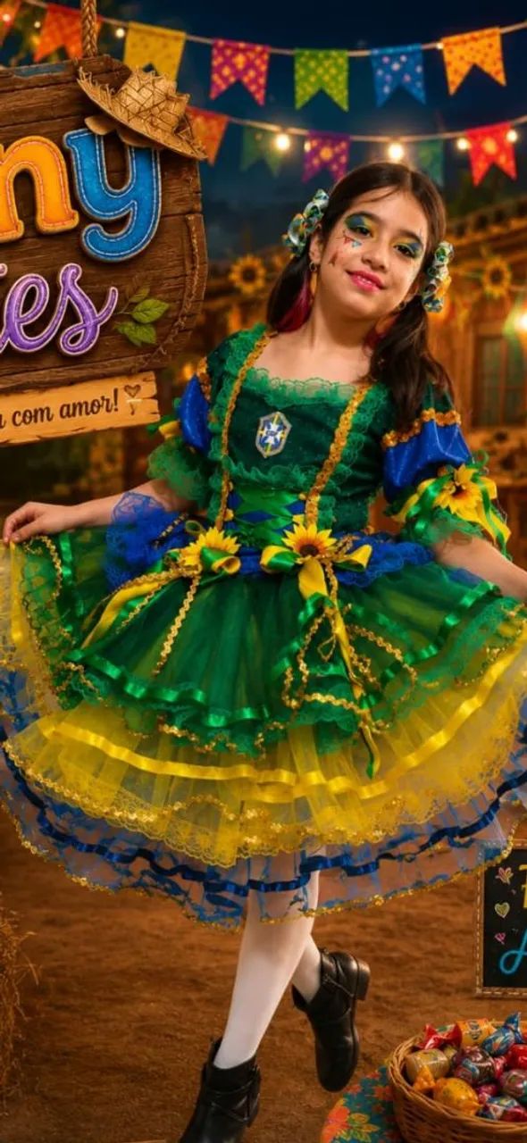 Vestido junino Brasil