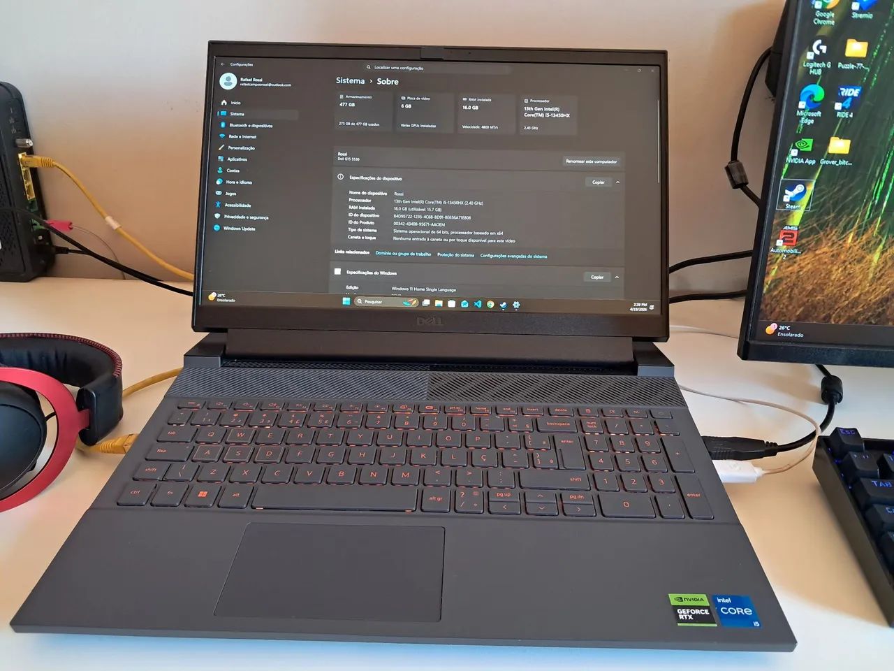 Dell g15 5530 i5 e rtx 3050 6Gb - Foto 3
