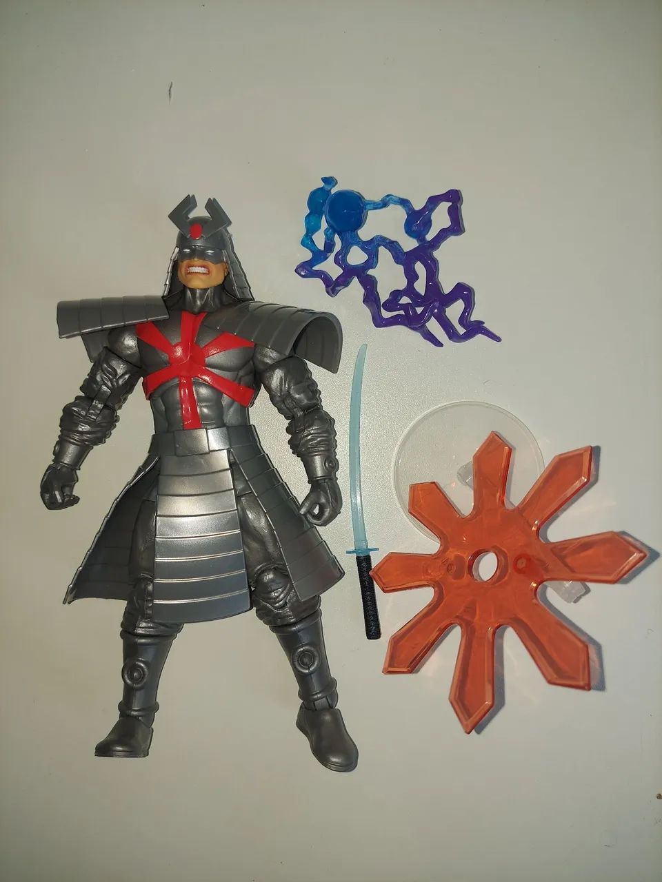 Samurai de prata Marvel Legends silver samurai pack wooverine - Foto 2