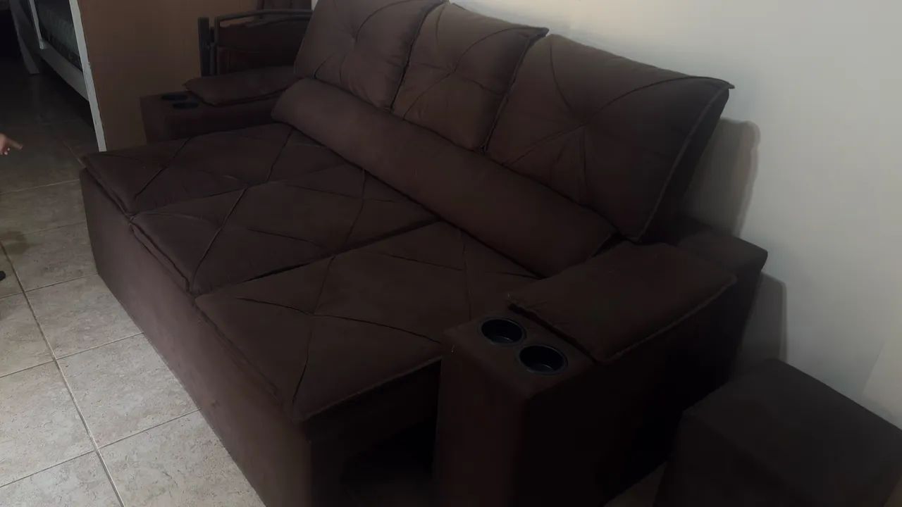 Sofá Retrátil 3 Lugares - Foto 3