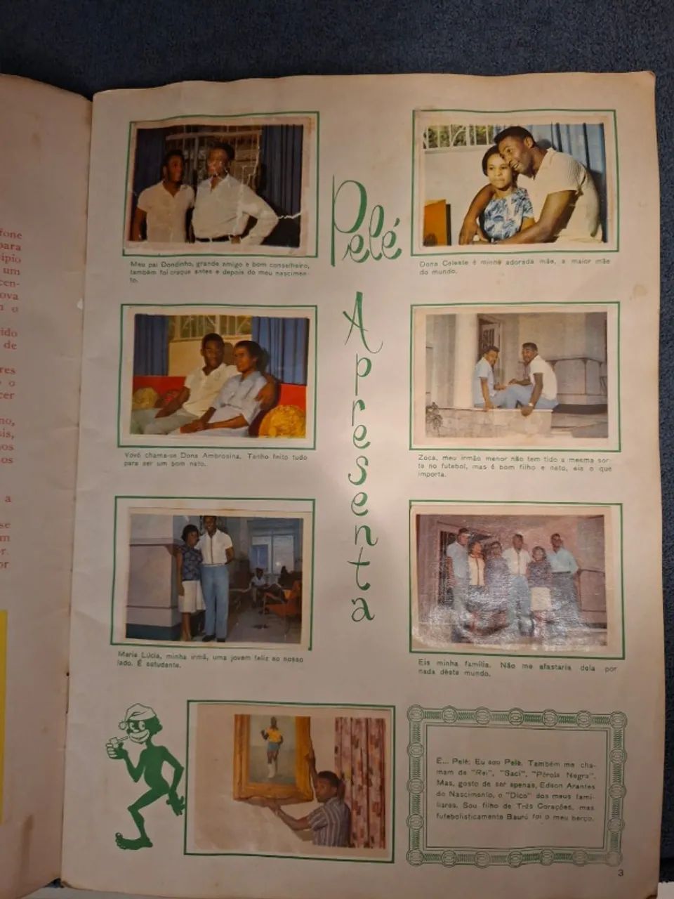 Album Figurinha Instantaneos Rei Pelé - Completo - 1965 - Foto 3